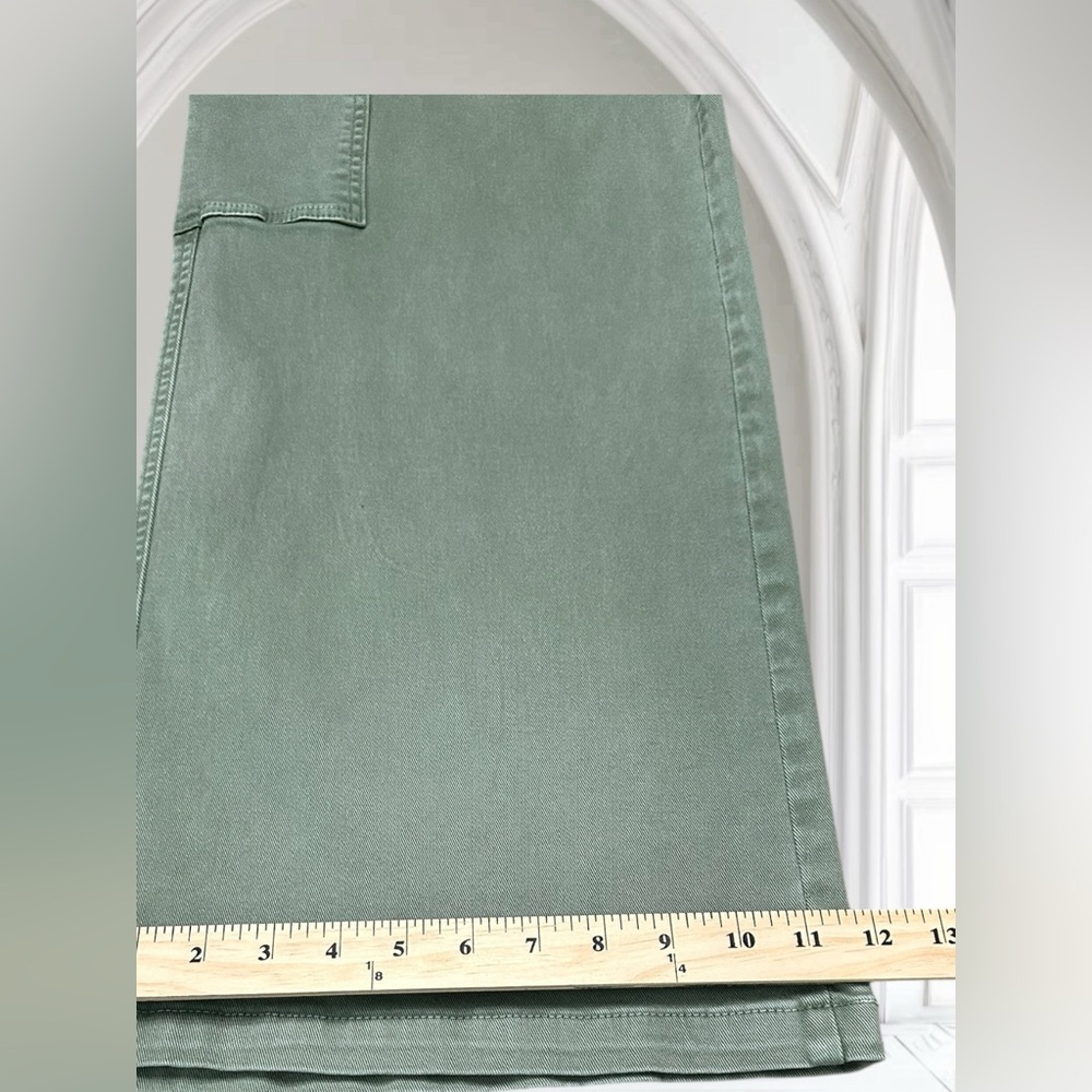Mica Los Angeles Downeast WideLeg Cargo Jeans. Green. Size: 30 (12) NWT - Picture 9 of 12